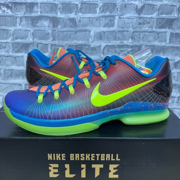 Nike KD V 5 Elite EYBL Multicolor Basketball Shoes 585386-900 Mens Size 15 Rare main image 7